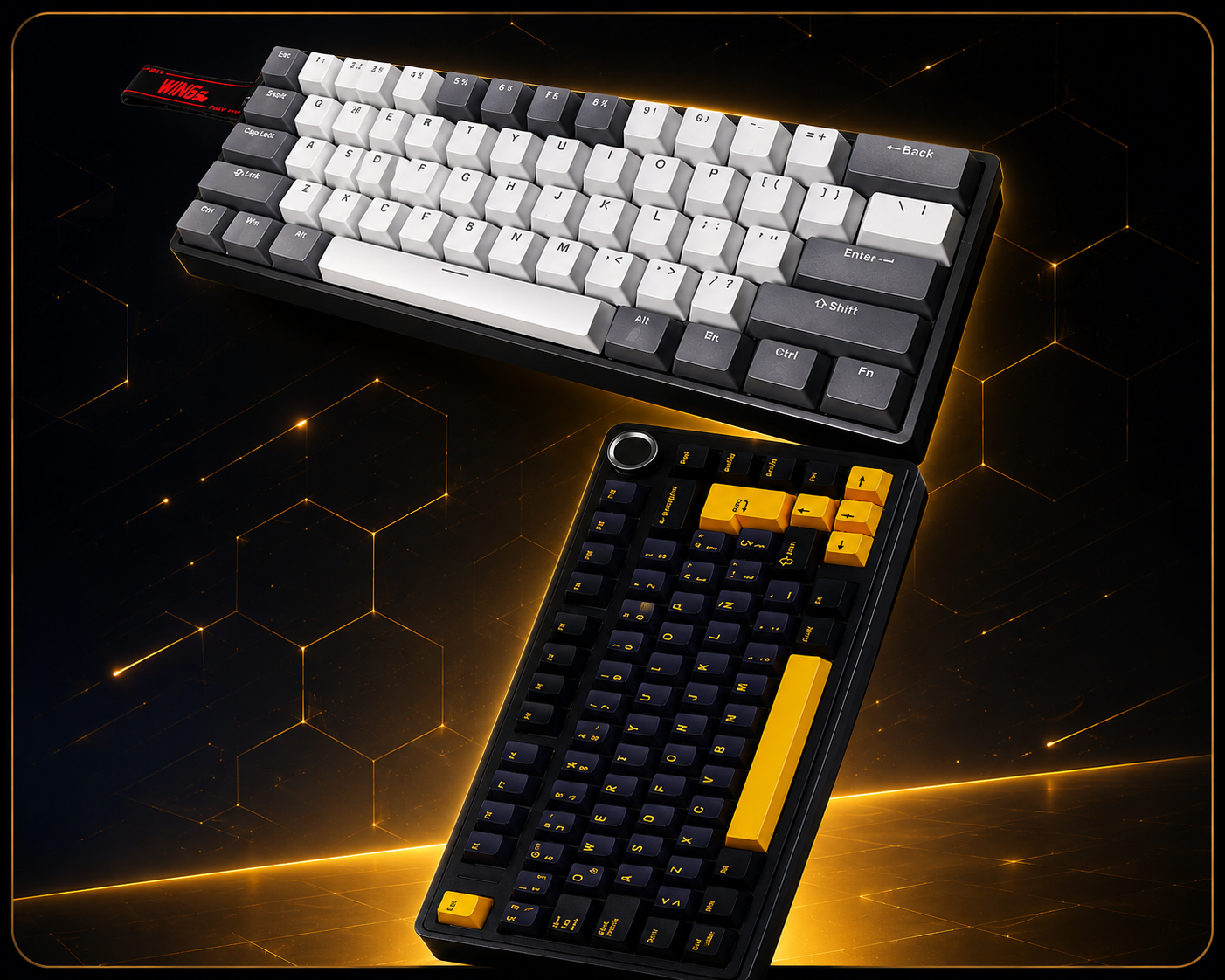Teclados mecánicos y magnéticos competitivos